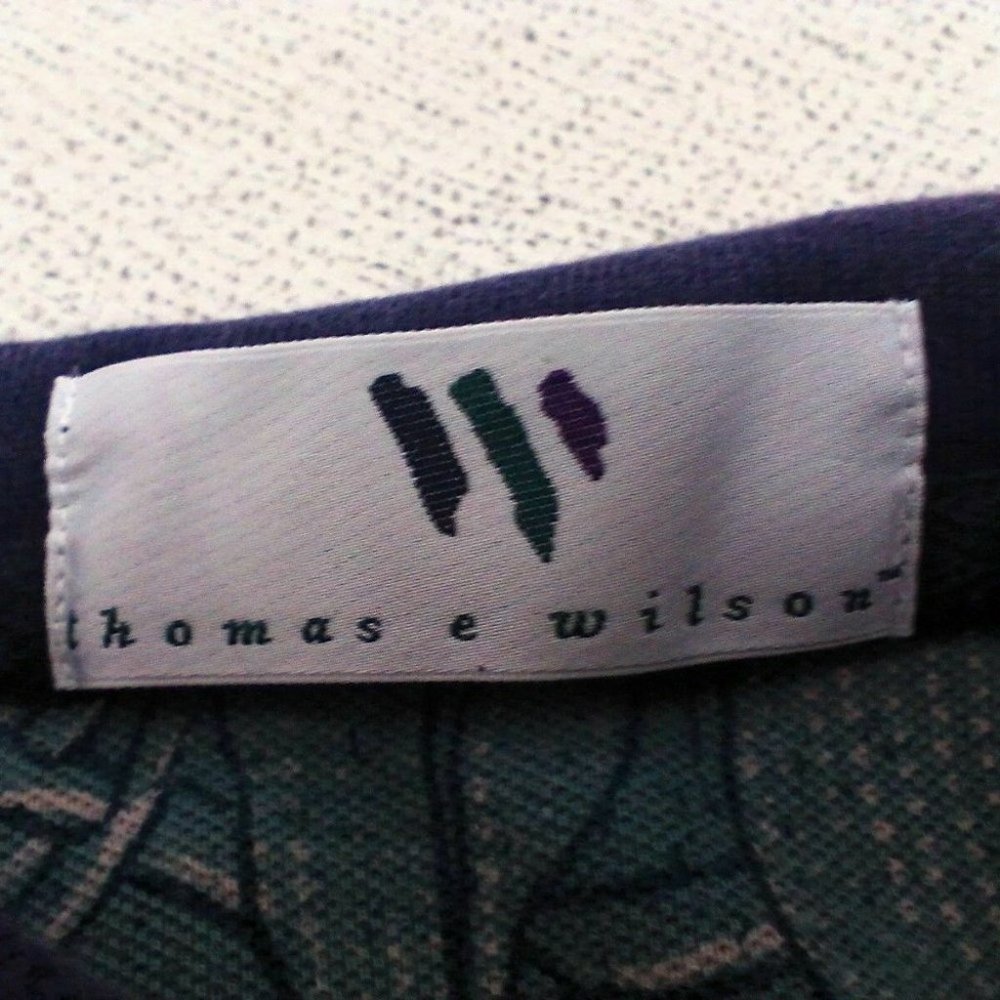 Thomas Wilson Men's Shirt Collar Polo Pullover S/S Cotton 3" Slits Size XL B&T - Picture 8 of 16